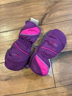 Head Kids Purple and Pink Insulated Mittens Ski Snowboard Sled Recess